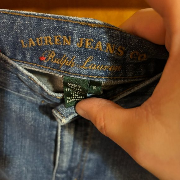 Vintage Ralph Lauren Womens‎ Cropped Denim Jeans Capri Size 10 - Picture 7 of 14